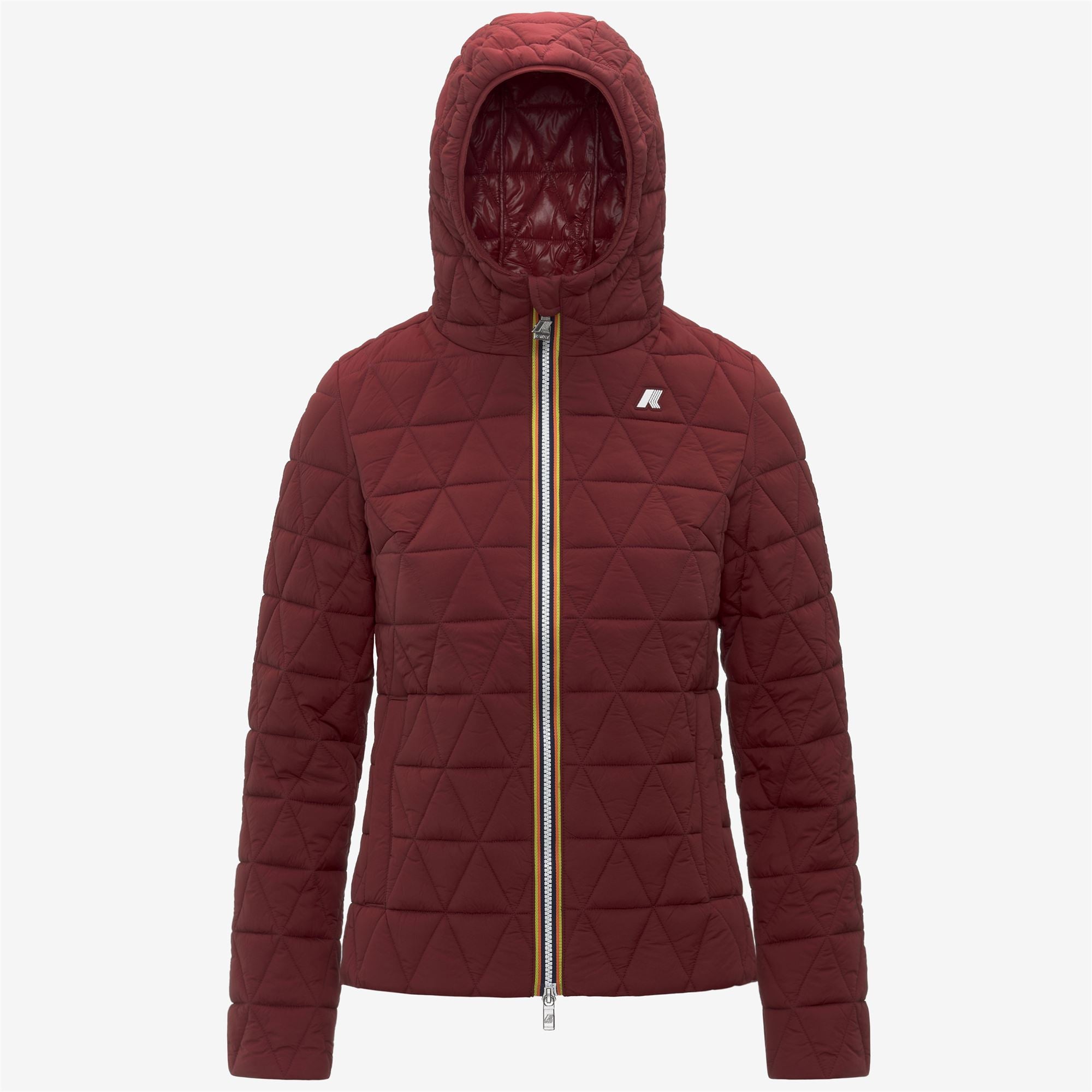 Jackets_WOMAN_LIL DIAMOND QUILTED WARM_Short_Red Syrah - Commercial 1