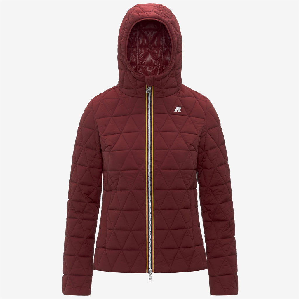 Jackets_WOMAN_LIL DIAMOND QUILTED WARM_Short_Red Syrah - Commercial 1