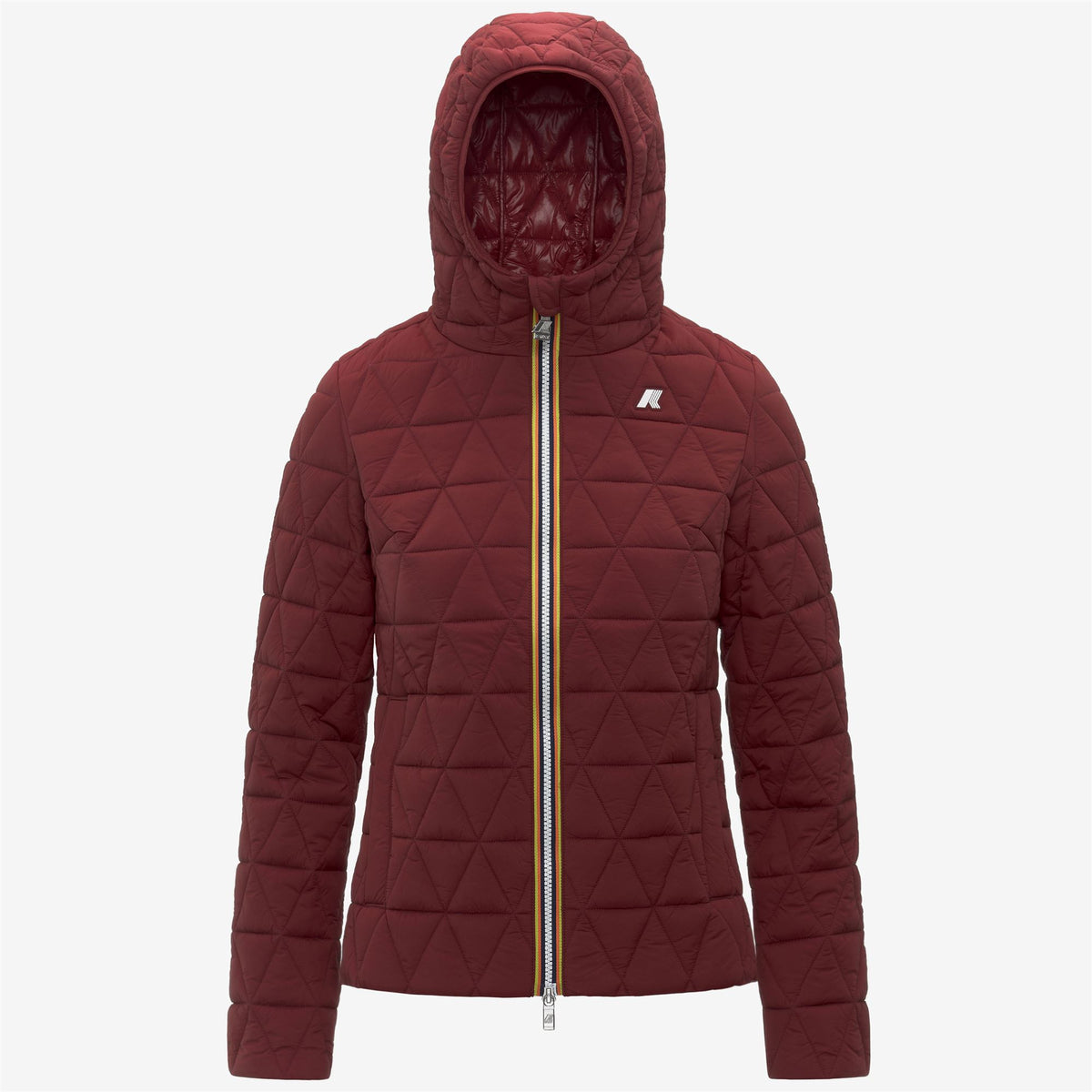 Jackets_WOMAN_LIL DIAMOND QUILTED WARM_Short_Red Syrah - Commercial 1