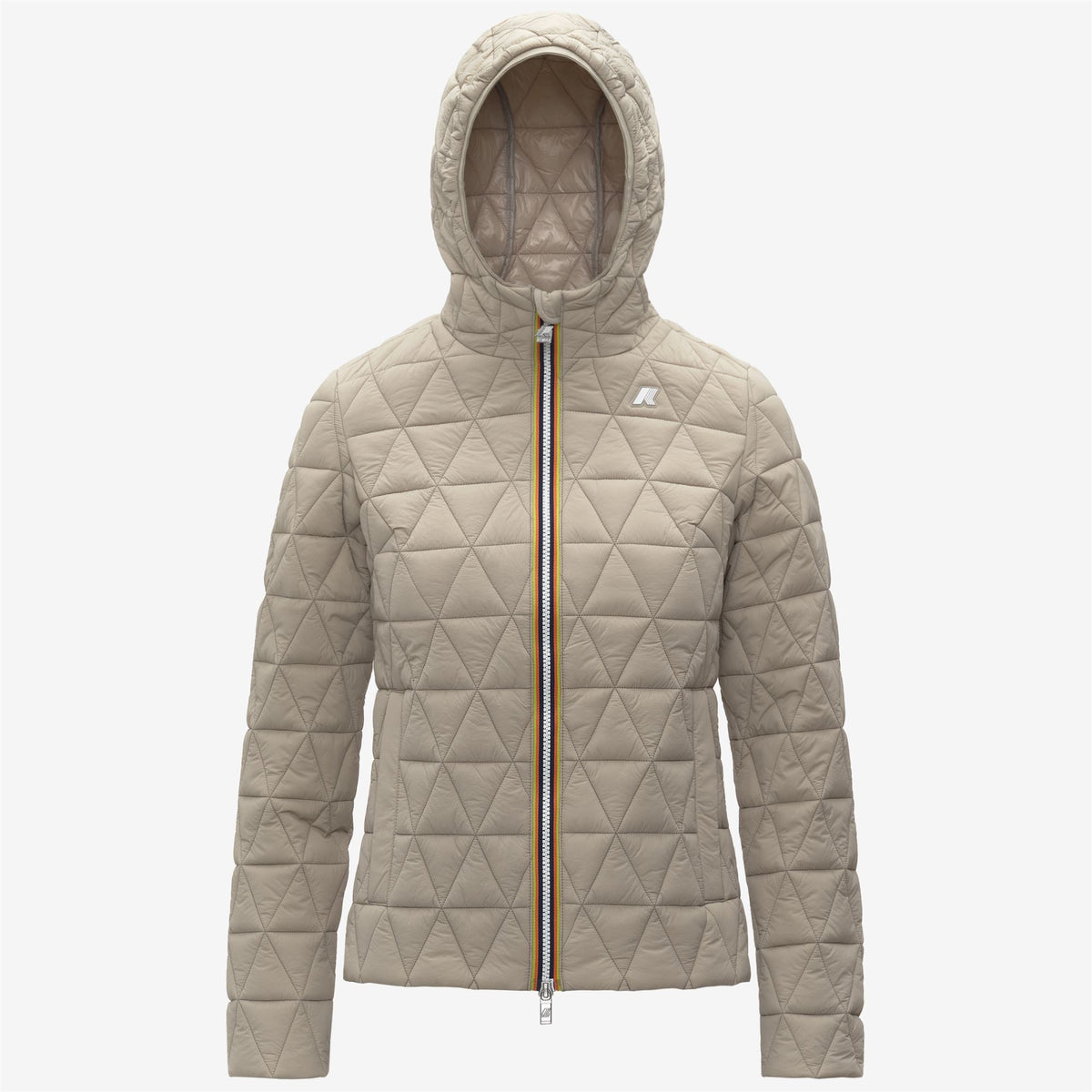 Jackets_WOMAN_LIL DIAMOND QUILTED WARM_Short_Beige Cashmere - Commercial 1