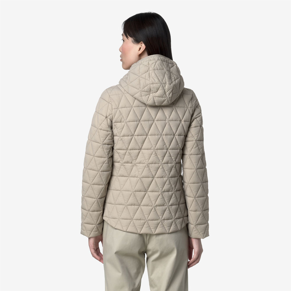 Jackets_WOMAN_LIL DIAMOND QUILTED WARM_Short_Beige Cashmere - Commercial 6