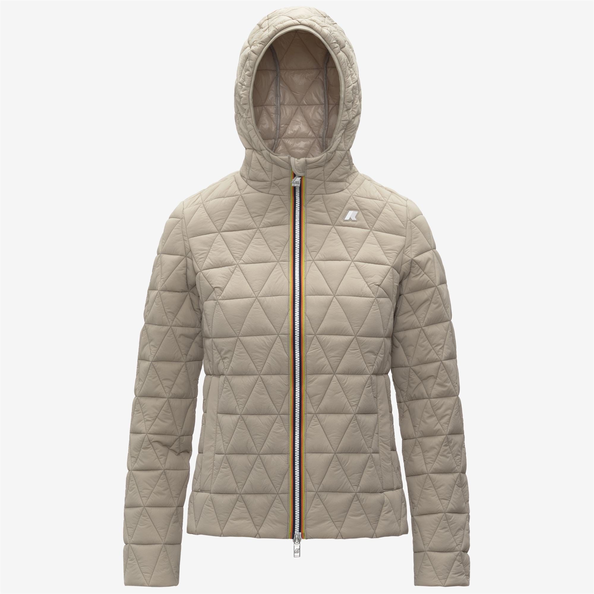 Jackets_WOMAN_LIL DIAMOND QUILTED WARM_Short_Beige Cashmere - Commercial 1