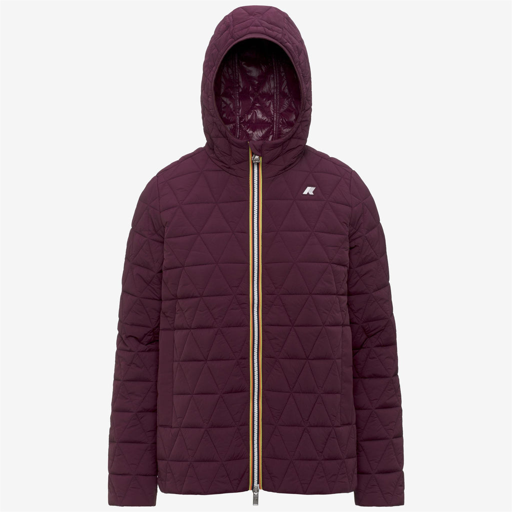 Jackets_Woman_MADLAINE DIAMOND QUILTED WARM_Short_Violet Mauve Wine - Commercial 1