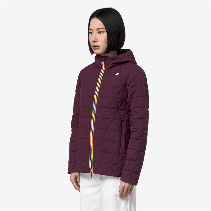 MADLAINE DIAMOND QUILTED WARM - Jackets - Short - Woman - VIOLET MAUVE WINE 4