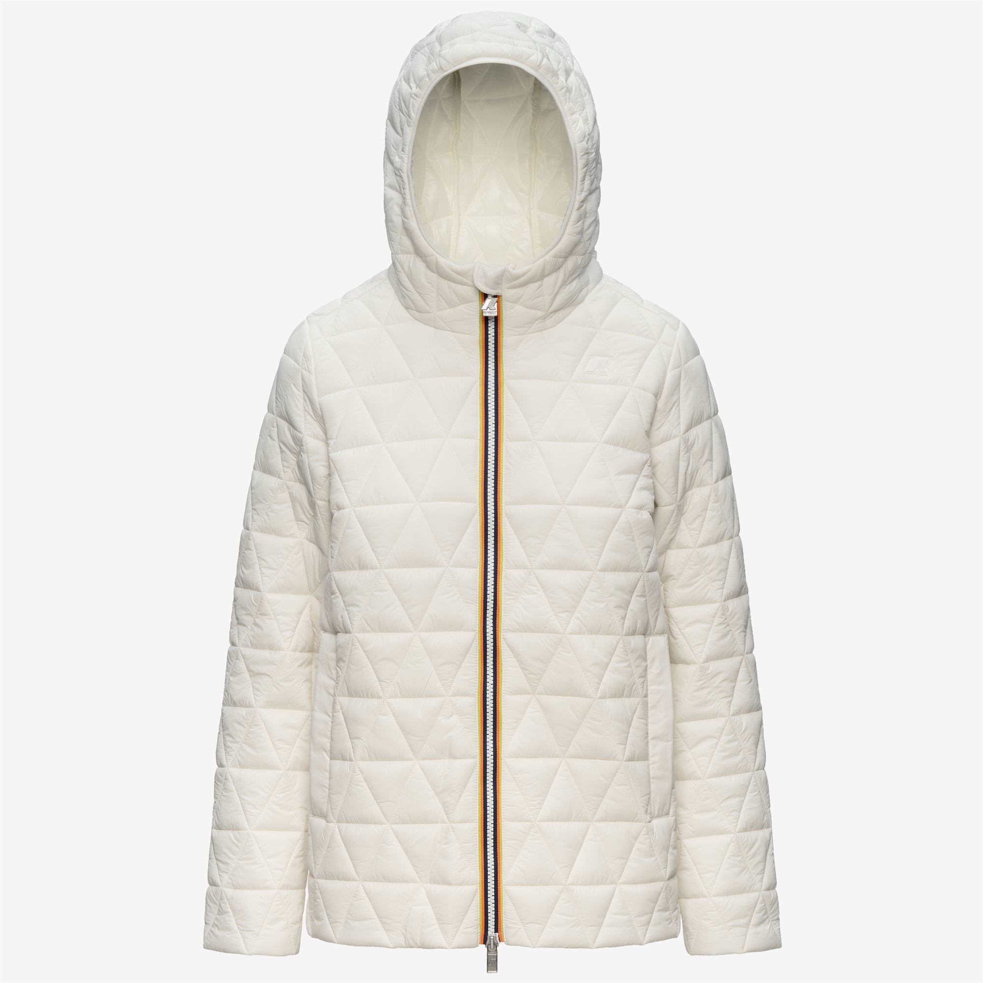 Jackets_Woman_MADLAINE DIAMOND QUILTED WARM_Short_White Natural - Commercial 1