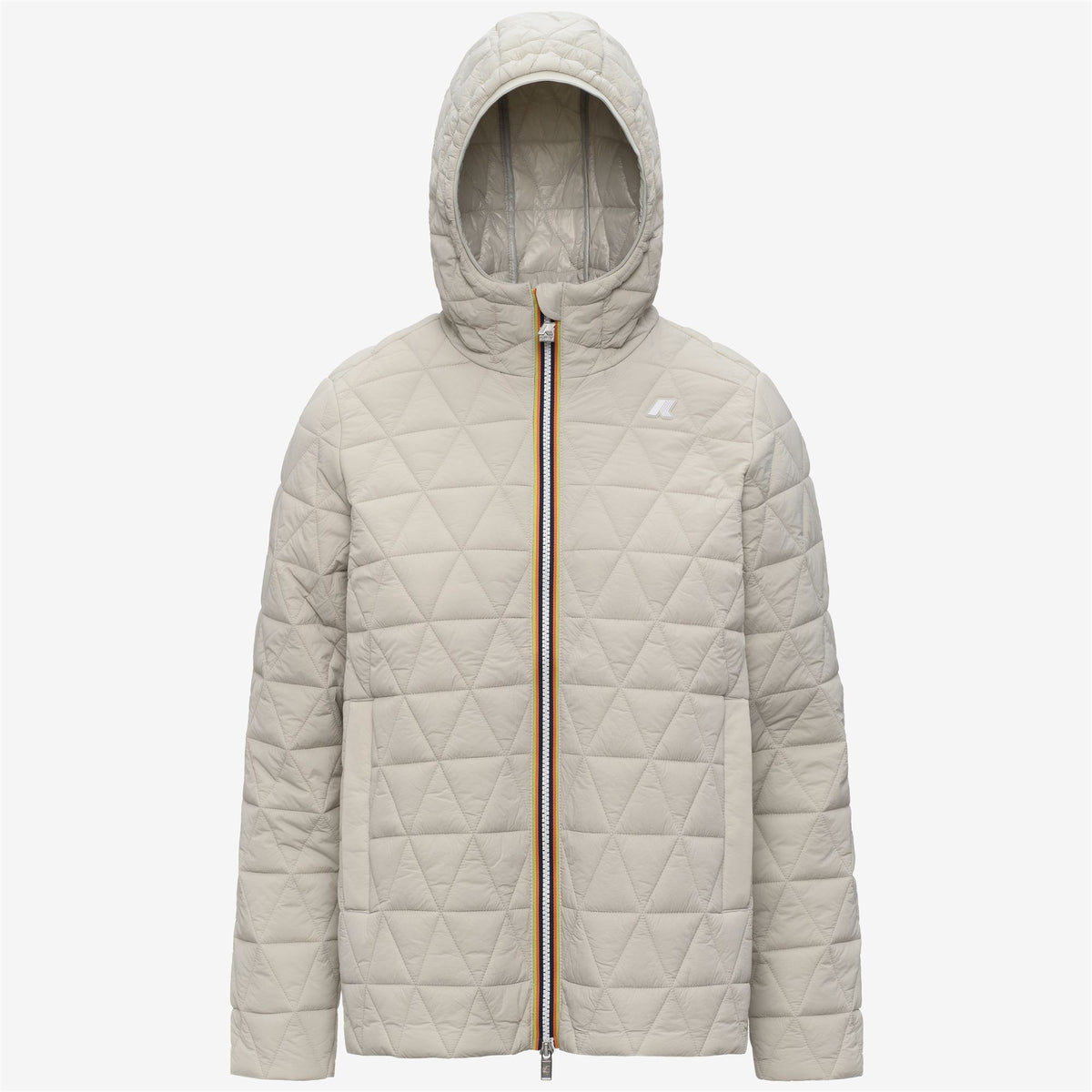 Jackets_Woman_MADLAINE DIAMOND QUILTED WARM_Short_BEIGE LT - Commercial 1