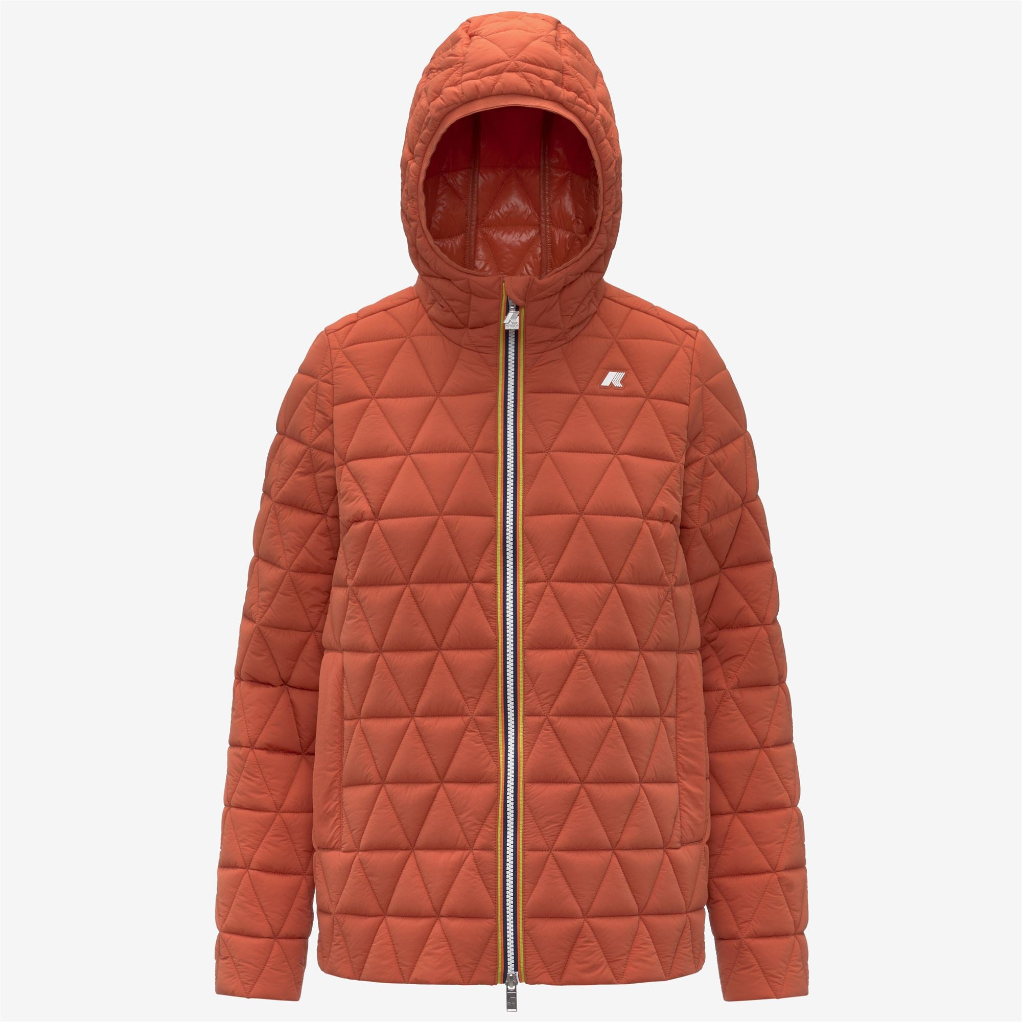 Jackets_Woman_MADLAINE DIAMOND QUILTED WARM_Short_Orange Brownish - Commercial 1