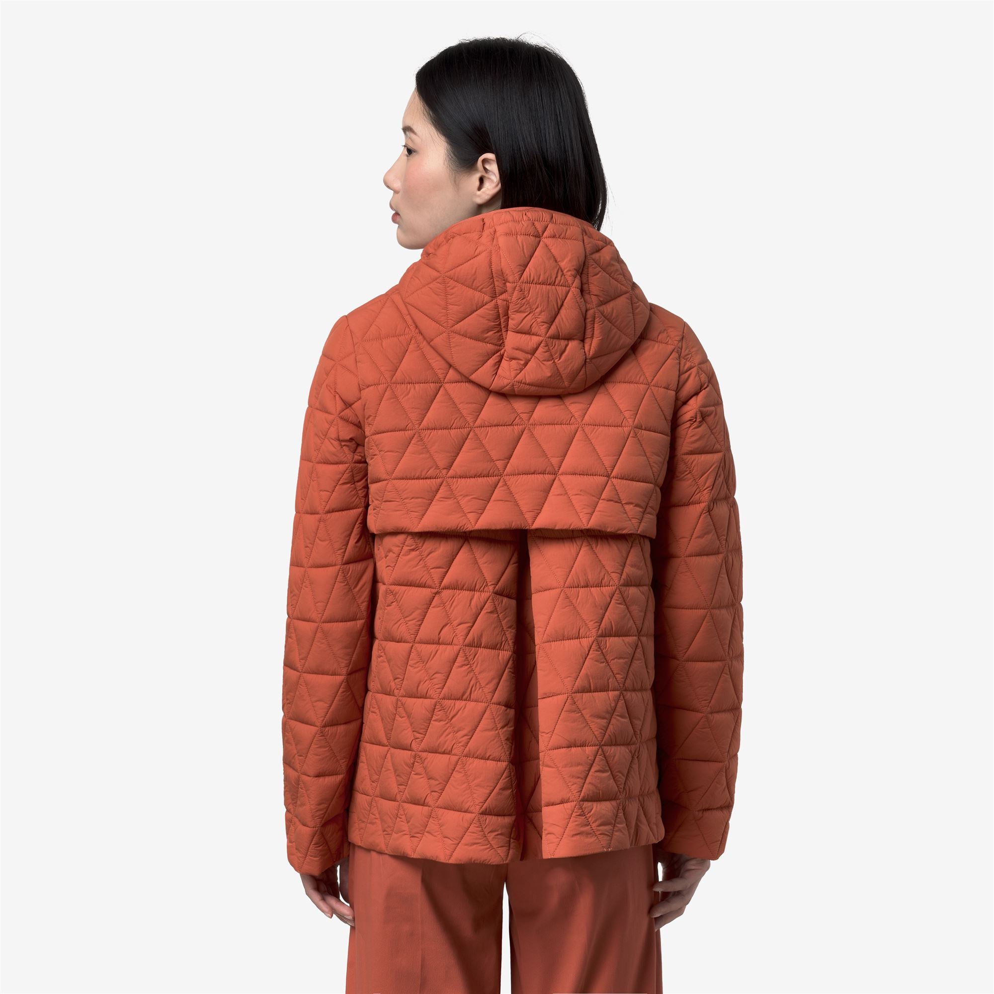 Jackets_Woman_MADLAINE DIAMOND QUILTED WARM_Short_Orange Brownish - Commercial 6