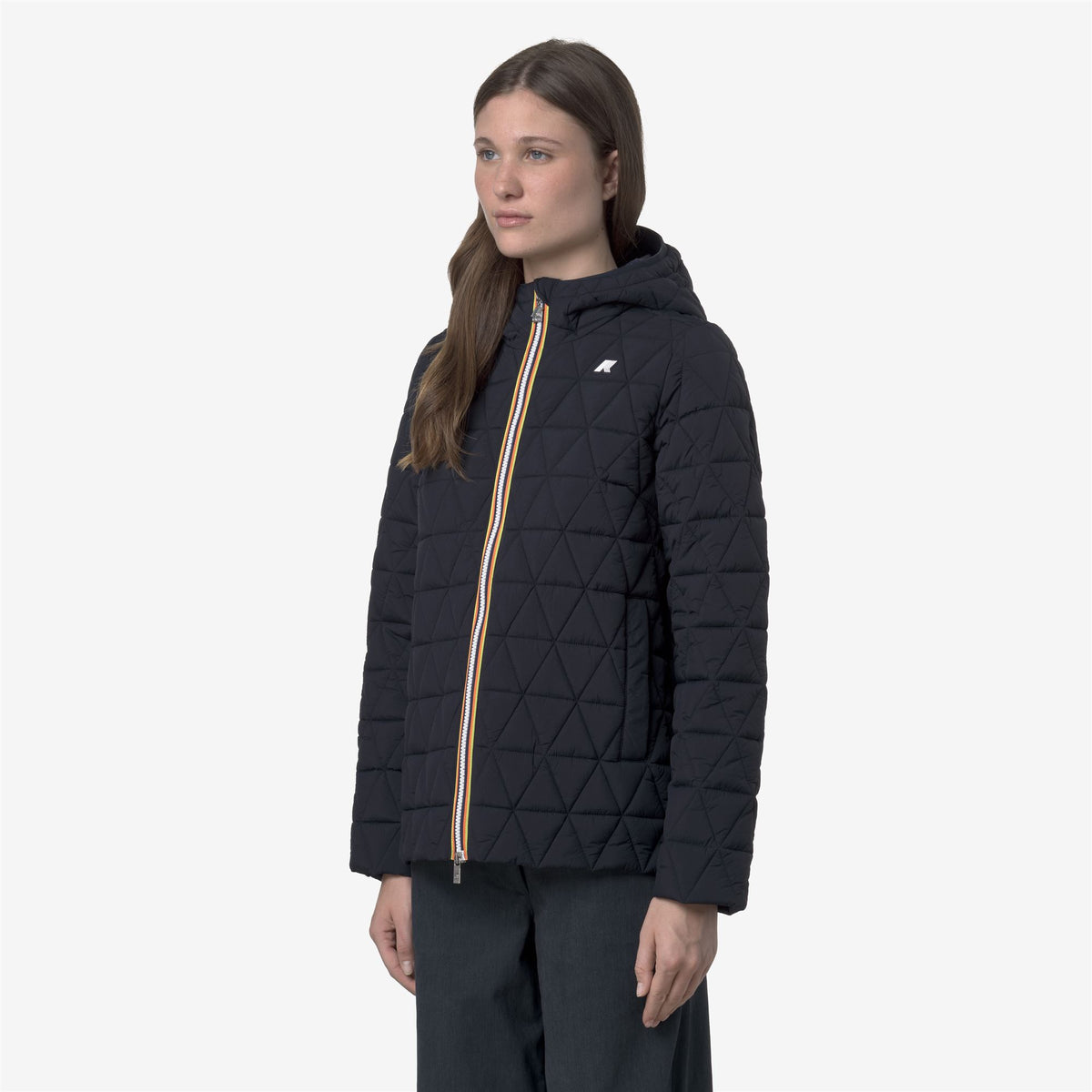 Jackets_WOMAN_MADLAINE DIAMOND QUILTED WARM_Short_Blue Depth - Commercial 5