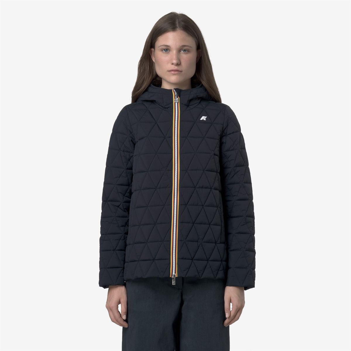 Jackets_WOMAN_MADLAINE DIAMOND QUILTED WARM_Short_Blue Depth - Commercial 4