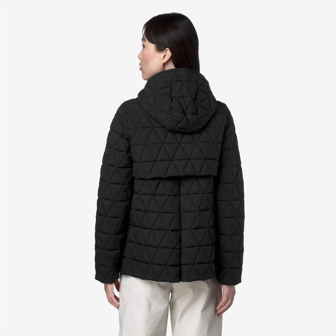 Chaqueta corta acolchada negra para mujer con relleno Primaloft main