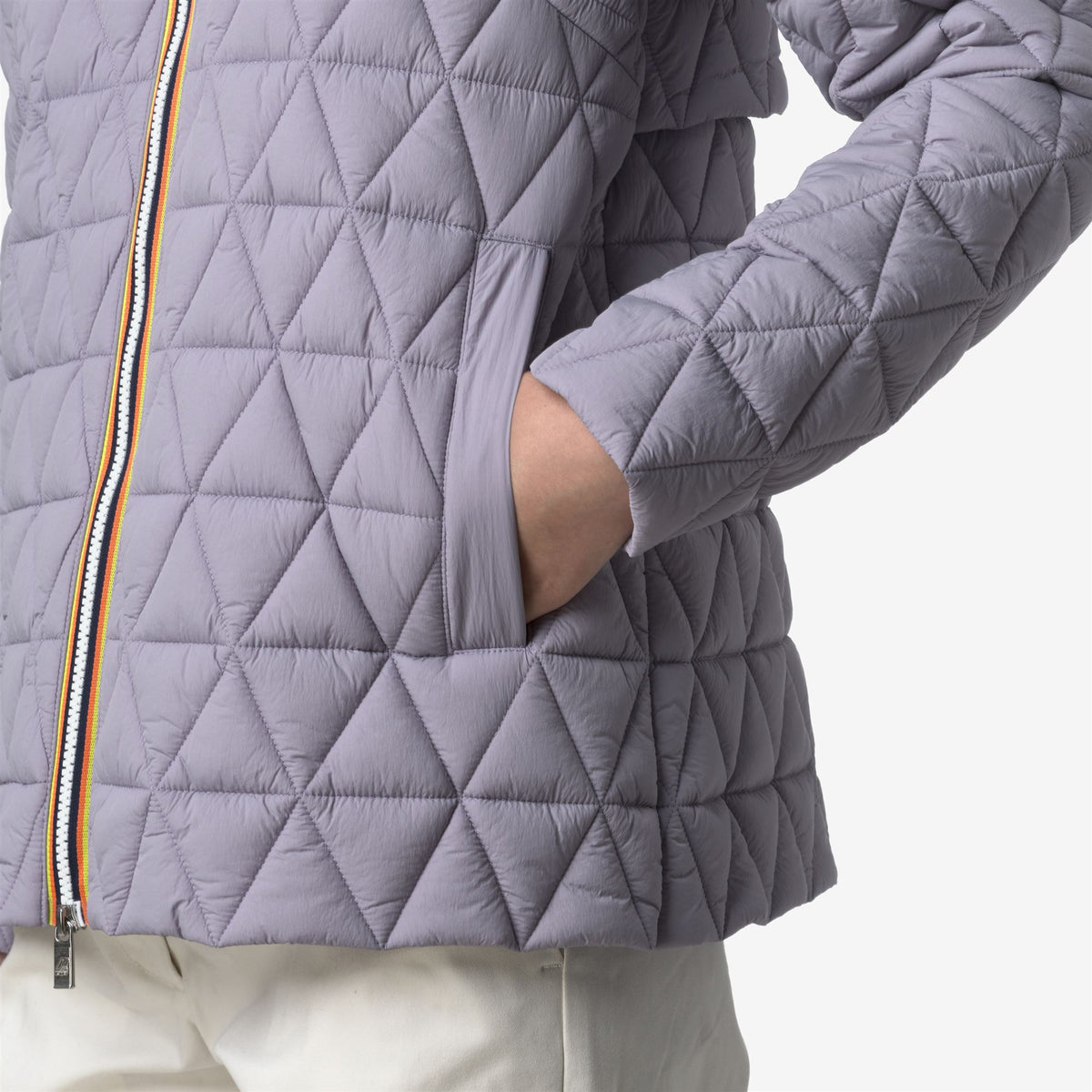 Jackets_WOMAN_MADLAINE DIAMOND QUILTED WARM_Short_Violet Lavender - Commercial 7