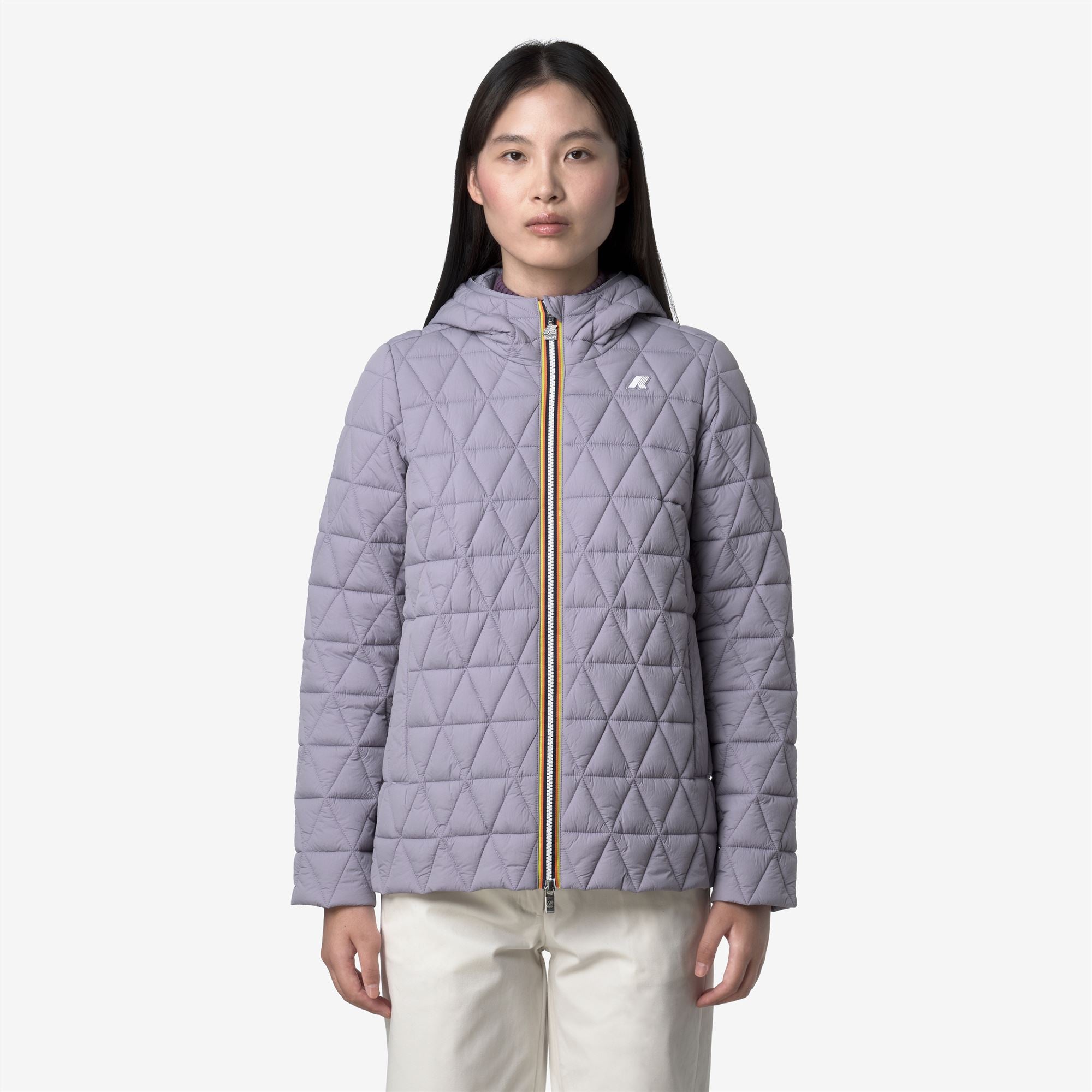 Jackets_WOMAN_MADLAINE DIAMOND QUILTED WARM_Short_Violet Lavender - Commercial 4