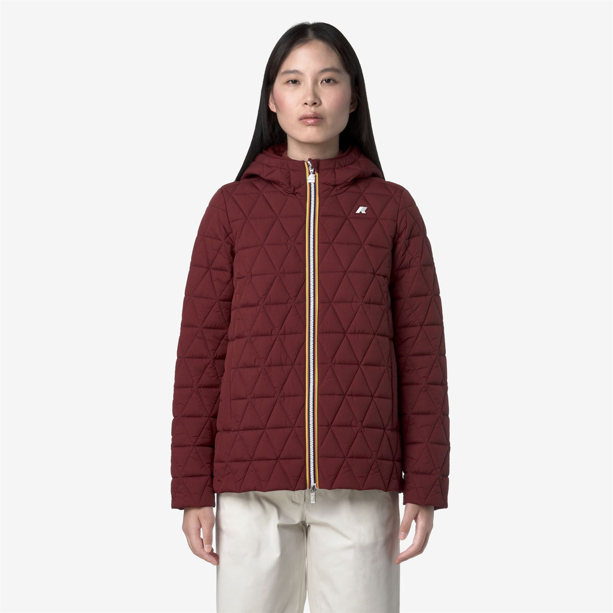 Jackets_WOMAN_MADLAINE DIAMOND QUILTED WARM_Short_Red Syrah - Commercial 4