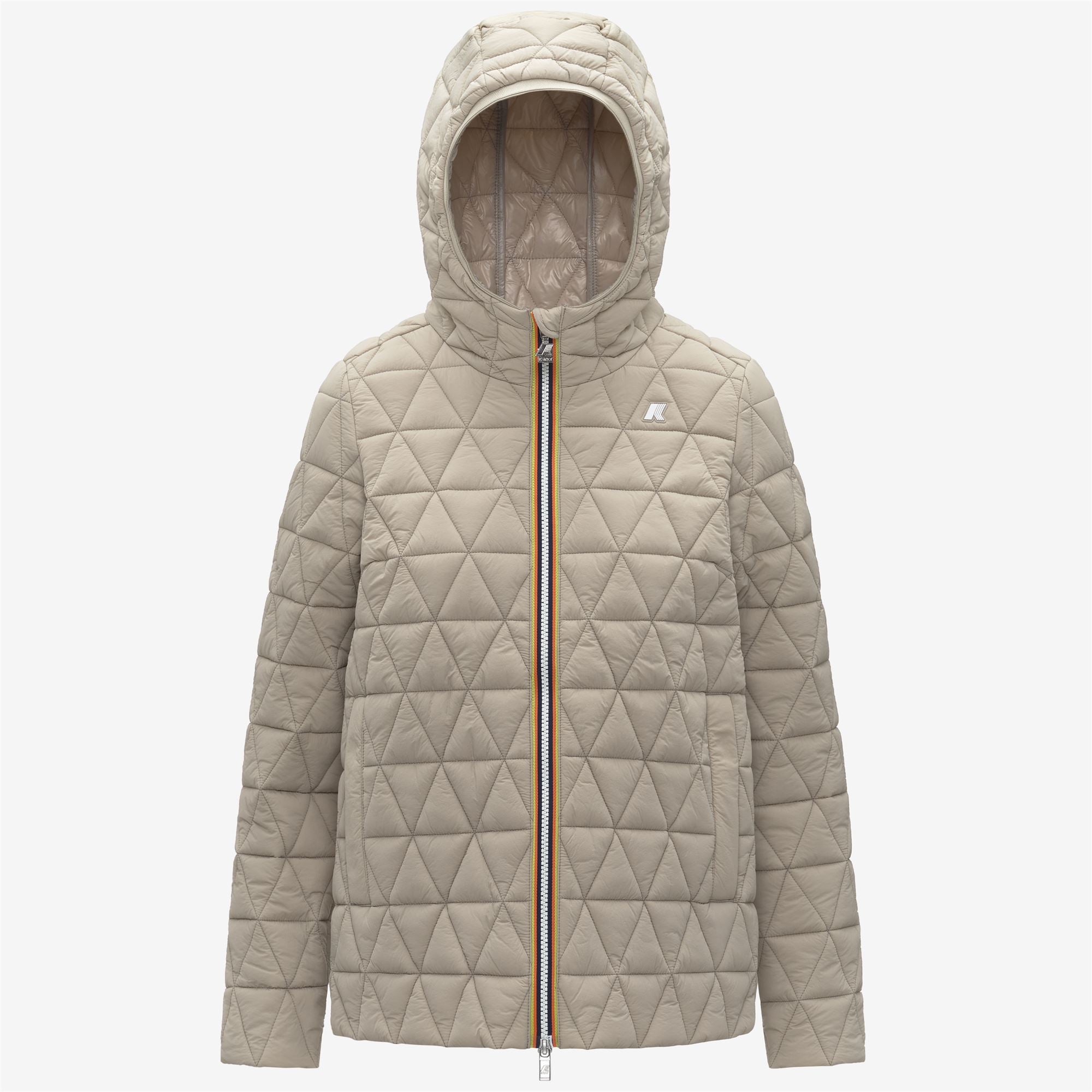 Jackets_WOMAN_MADLAINE DIAMOND QUILTED WARM_Short_Beige Cashmere - Commercial 1