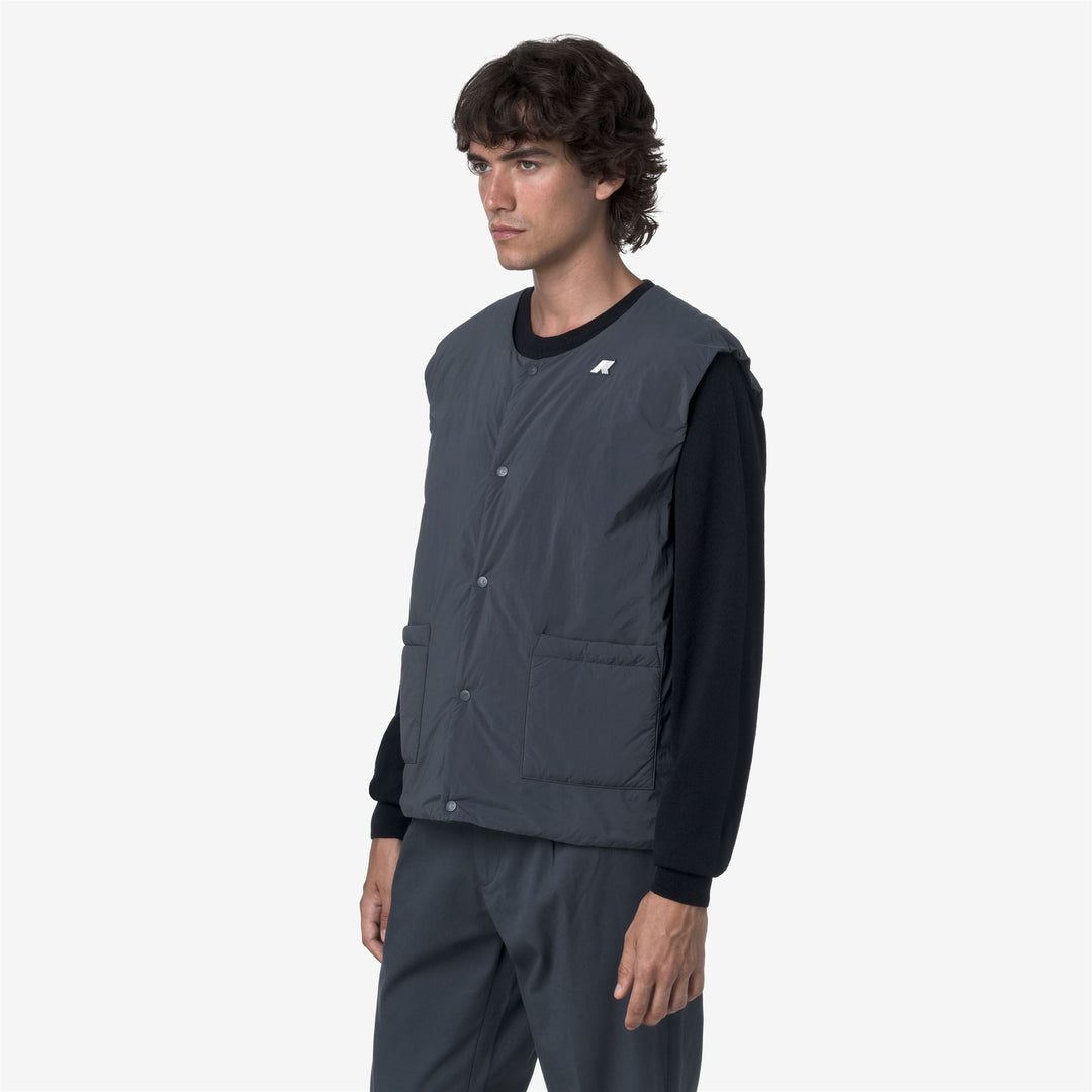 Chaleco térmico azul Airforce para hombre con acolchado reciclado main