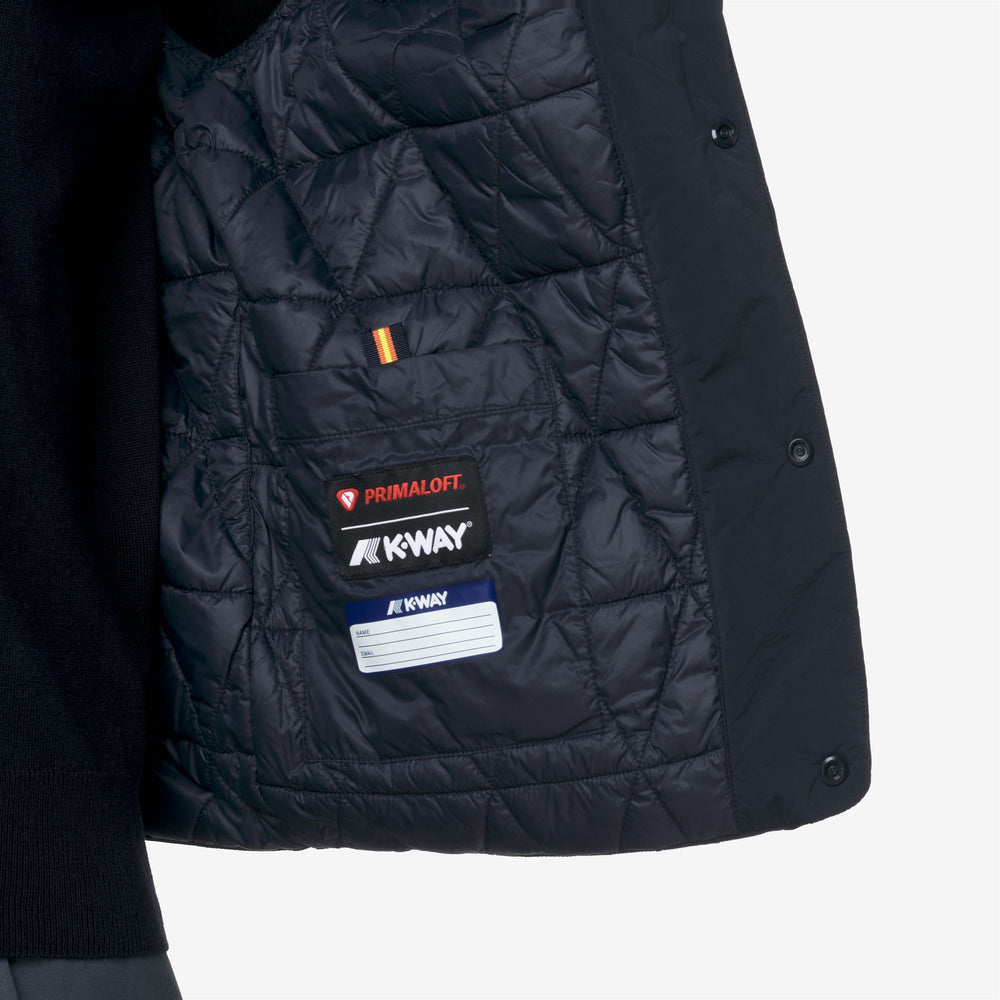 Chaleco aislante ecológico azul para hombre con diseño acolchado 02