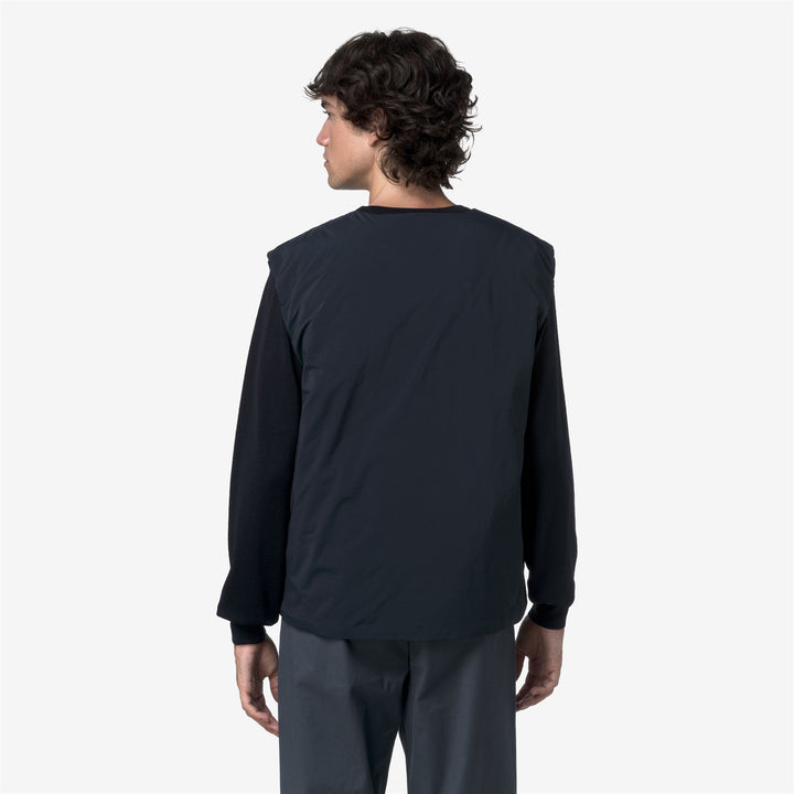 Chaleco aislante ecológico azul para hombre con diseño acolchado 5