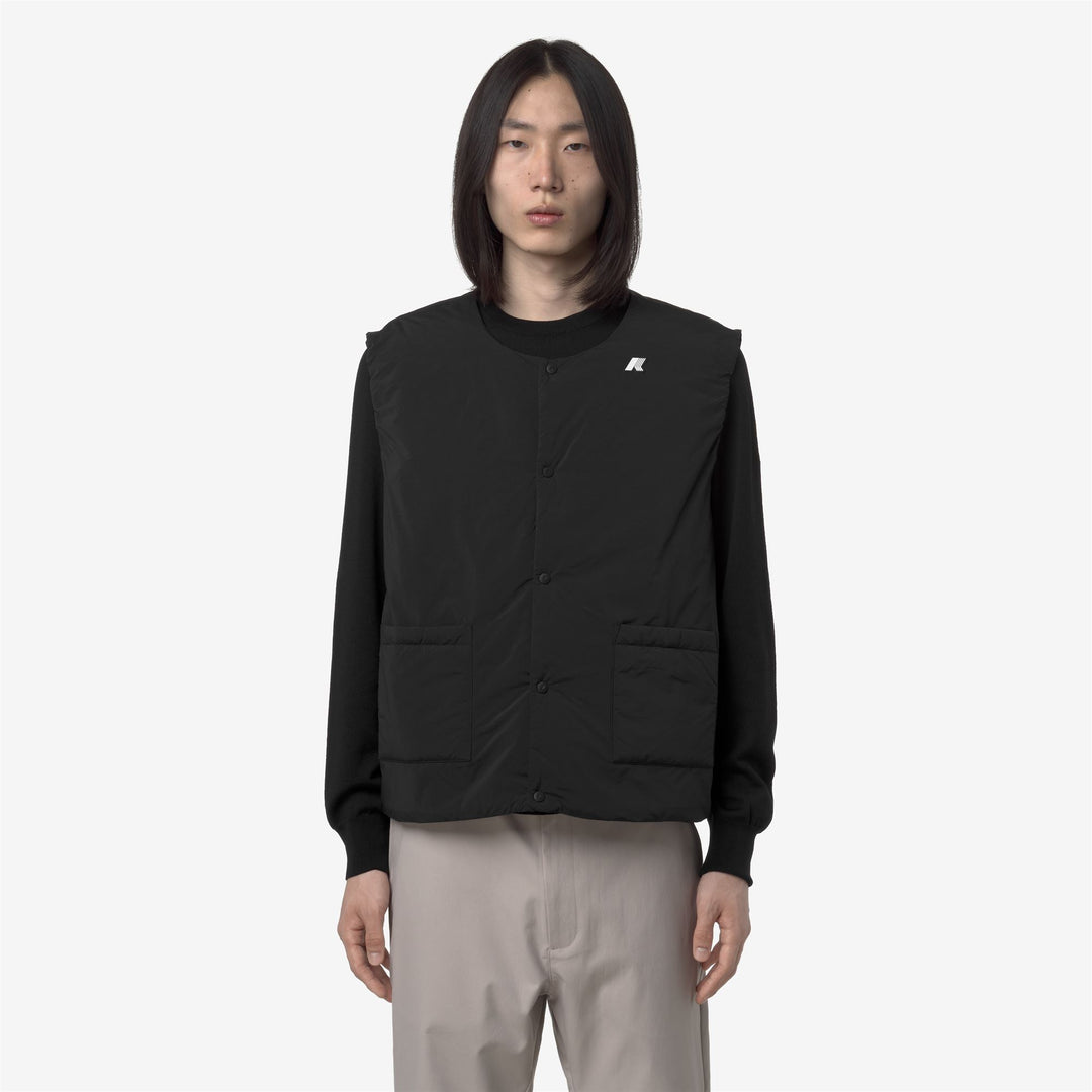 Chaleco aislante ecológico negro para hombre con acolchado Primaloft main