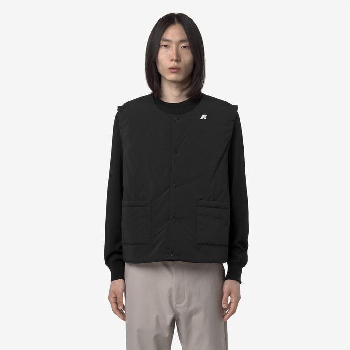 Chaleco aislante ecológico negro para hombre con acolchado Primaloft 3