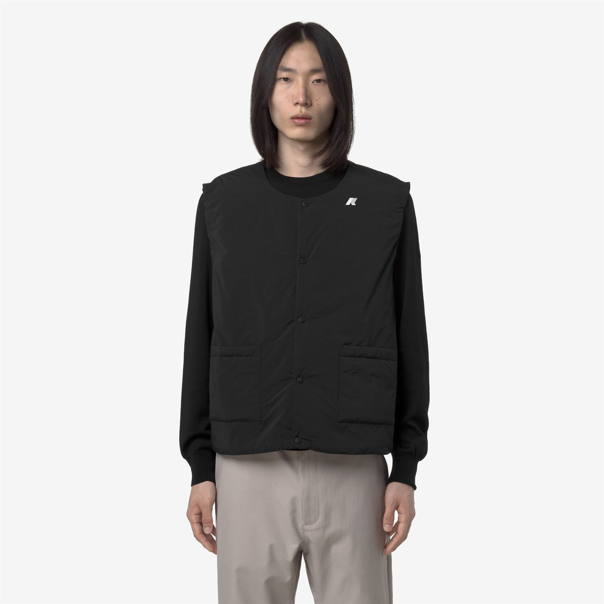 Jackets_MAN_VALTY PLAIN WARM_Vest_Black Pure - Black Pure - Commercial 4