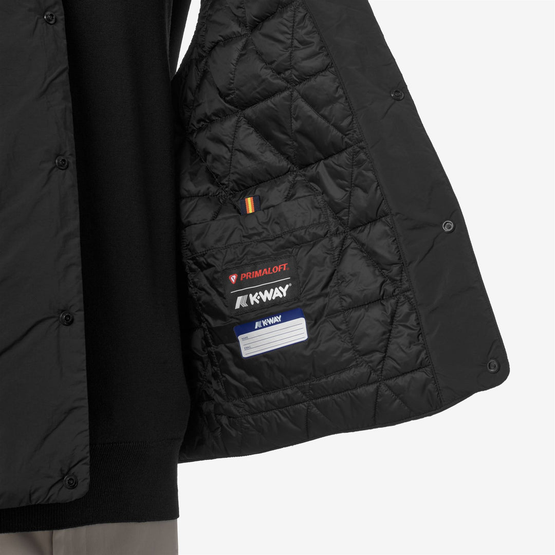 Chaleco aislante ecológico negro para hombre con acolchado Primaloft main