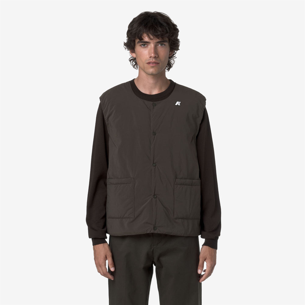 Black olive Men's Eco-friendly Insulated Vest Jacket 02