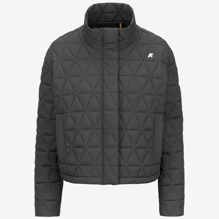 Grey Women's Short Quilted Jacket with Thermore Padding 1