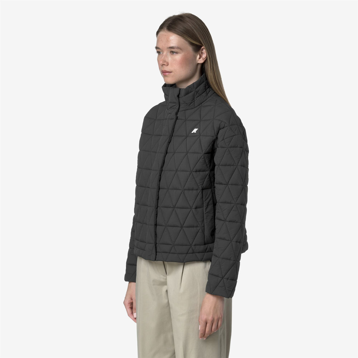Jackets_WOMAN_SABRINA DIAMOND QUILTED WARM_Short_Grey Shadow Dk - Commercial 5