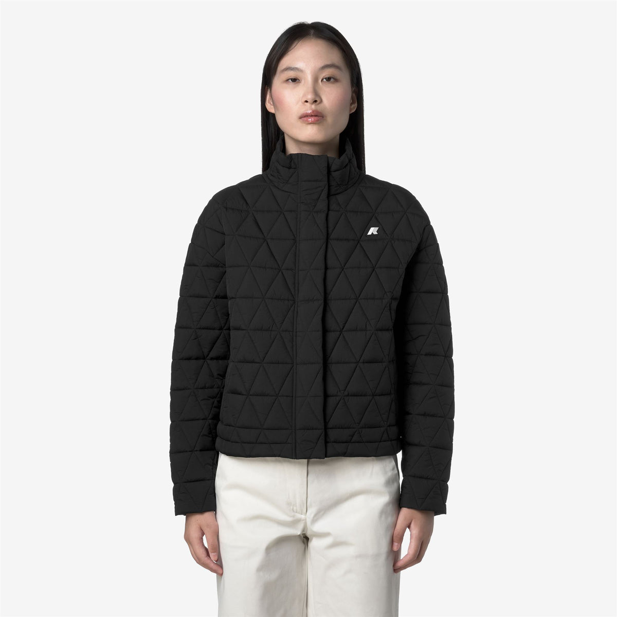Jackets_WOMAN_SABRINA DIAMOND QUILTED WARM_Short_Black Pure - Black Pure - Commercial 4