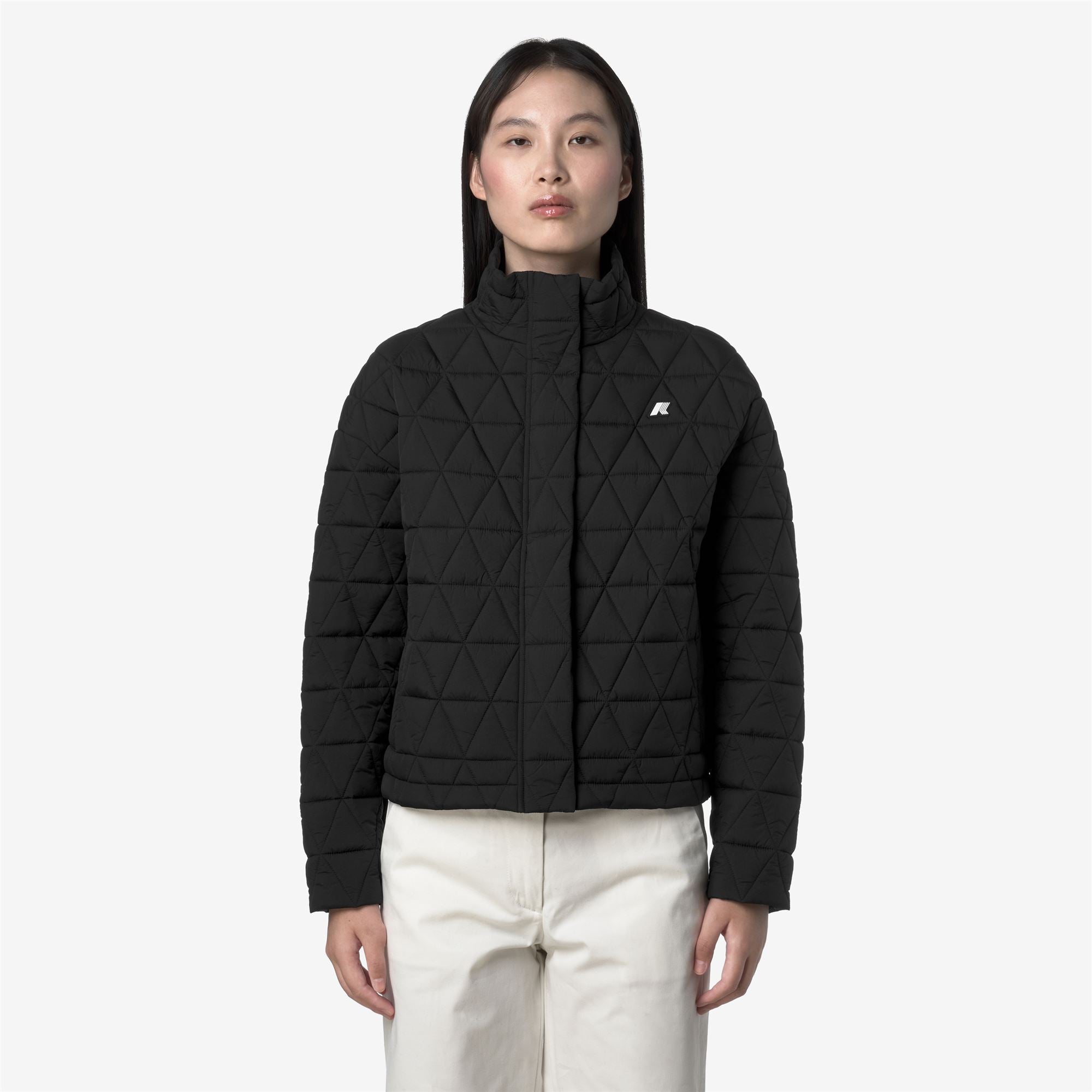 Jackets_WOMAN_SABRINA DIAMOND QUILTED WARM_Short_Black Pure - Black Pure - Commercial 4