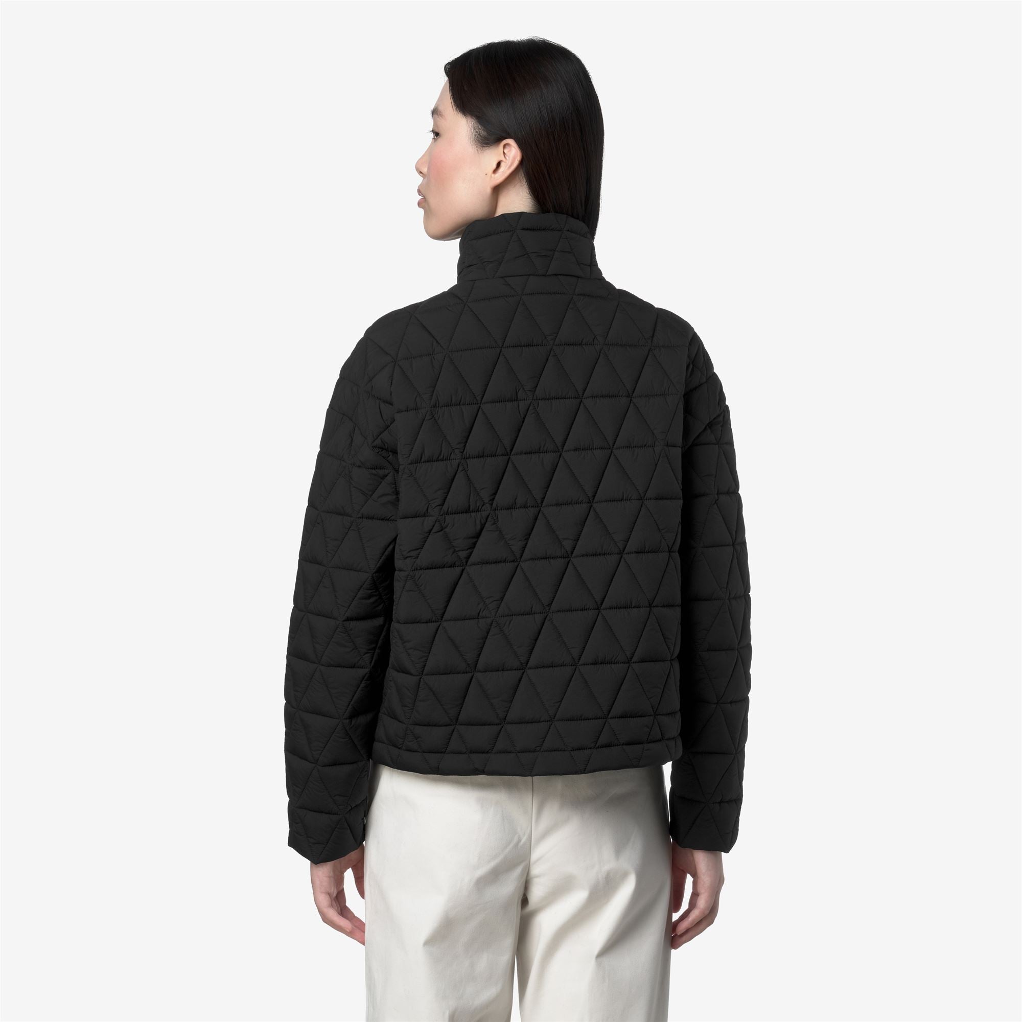 Jackets_WOMAN_SABRINA DIAMOND QUILTED WARM_Short_Black Pure - Black Pure - Commercial 6