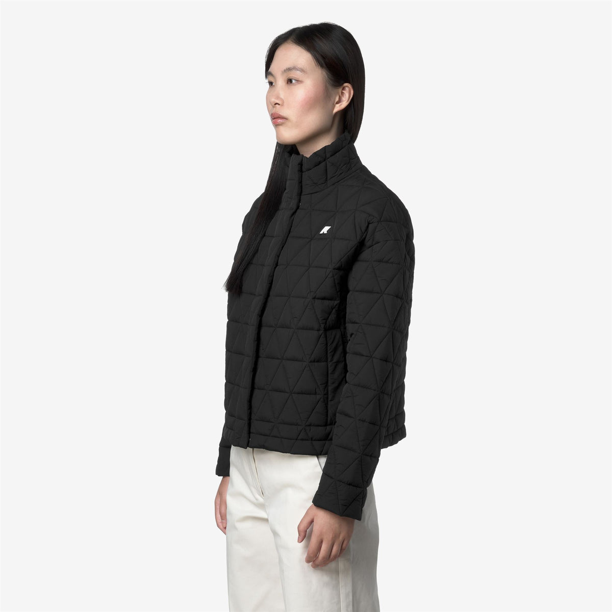 Jackets_WOMAN_SABRINA DIAMOND QUILTED WARM_Short_Black Pure - Black Pure - Commercial 5