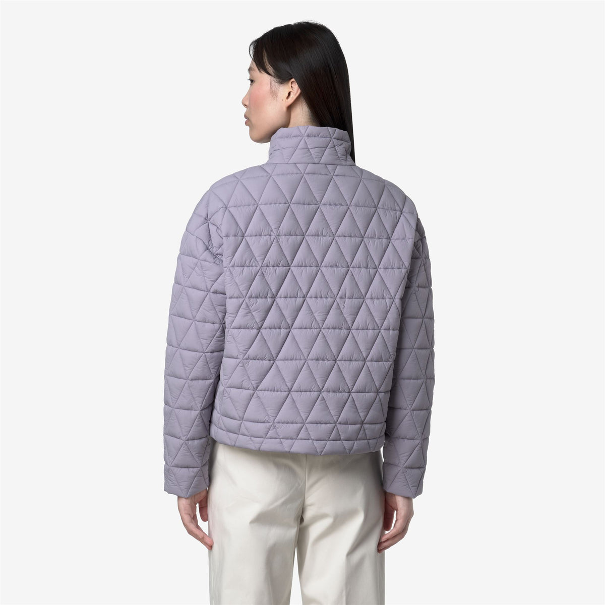 Jackets_WOMAN_SABRINA DIAMOND QUILTED WARM_Short_Violet Lavender - Commercial 6