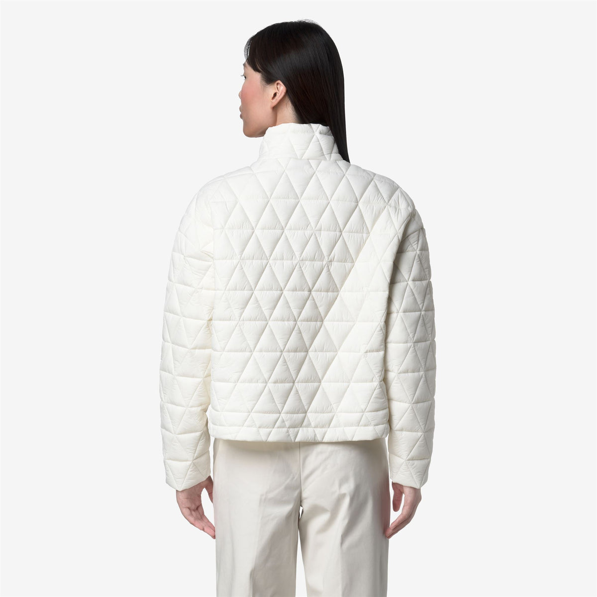 Jackets_WOMAN_SABRINA DIAMOND QUILTED WARM_Short_White Gardenia - Commercial 6