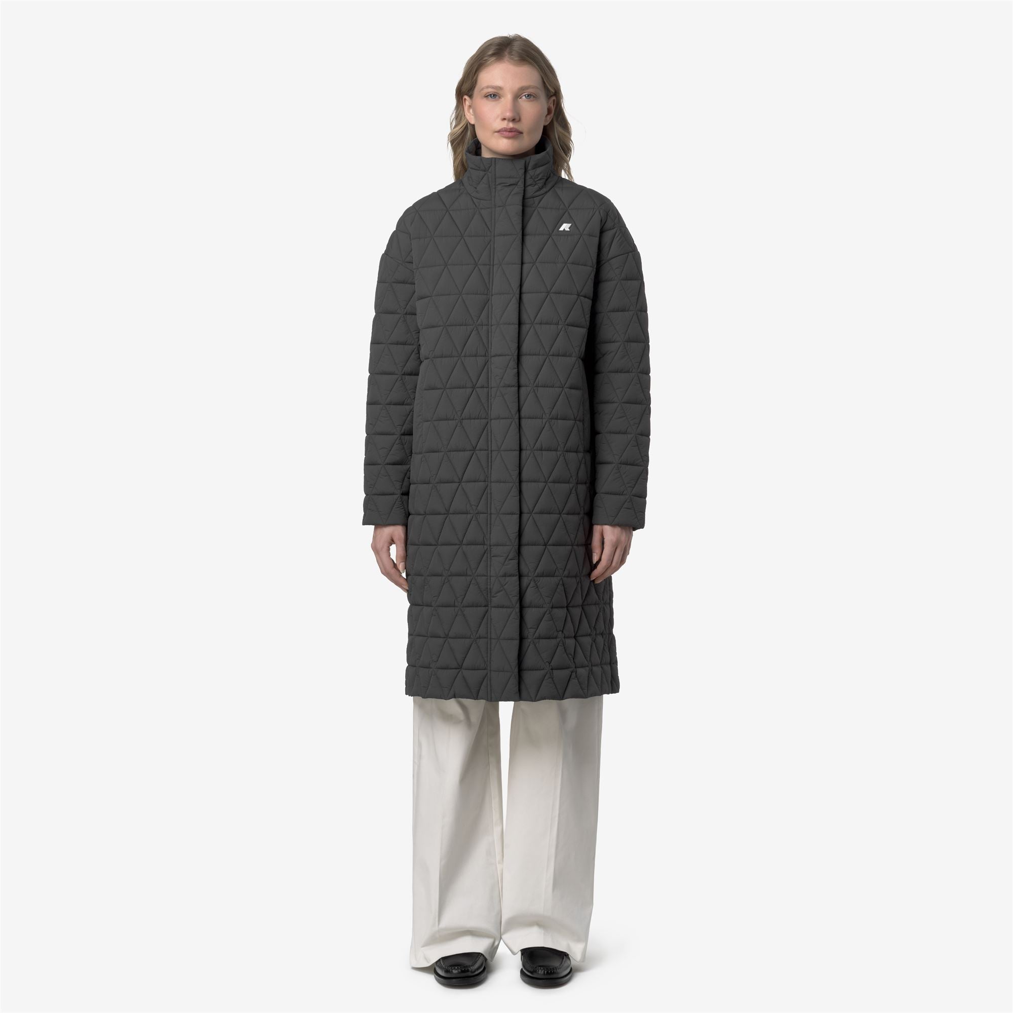 Jackets_WOMAN_SONJA DIAMOND QUILTED WARM_Long_Grey Shadow Dk - Commercial 4