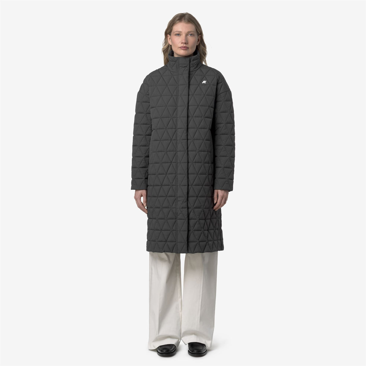 Jackets_WOMAN_SONJA DIAMOND QUILTED WARM_Long_Grey Shadow Dk - Commercial 4