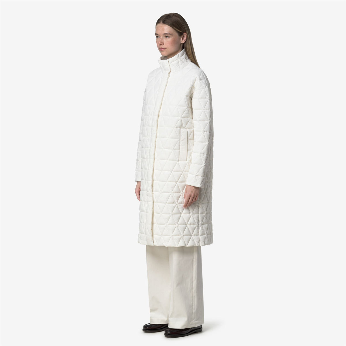 Jackets_WOMAN_SONJA DIAMOND QUILTED WARM_Long_White Gardenia - Commercial 5