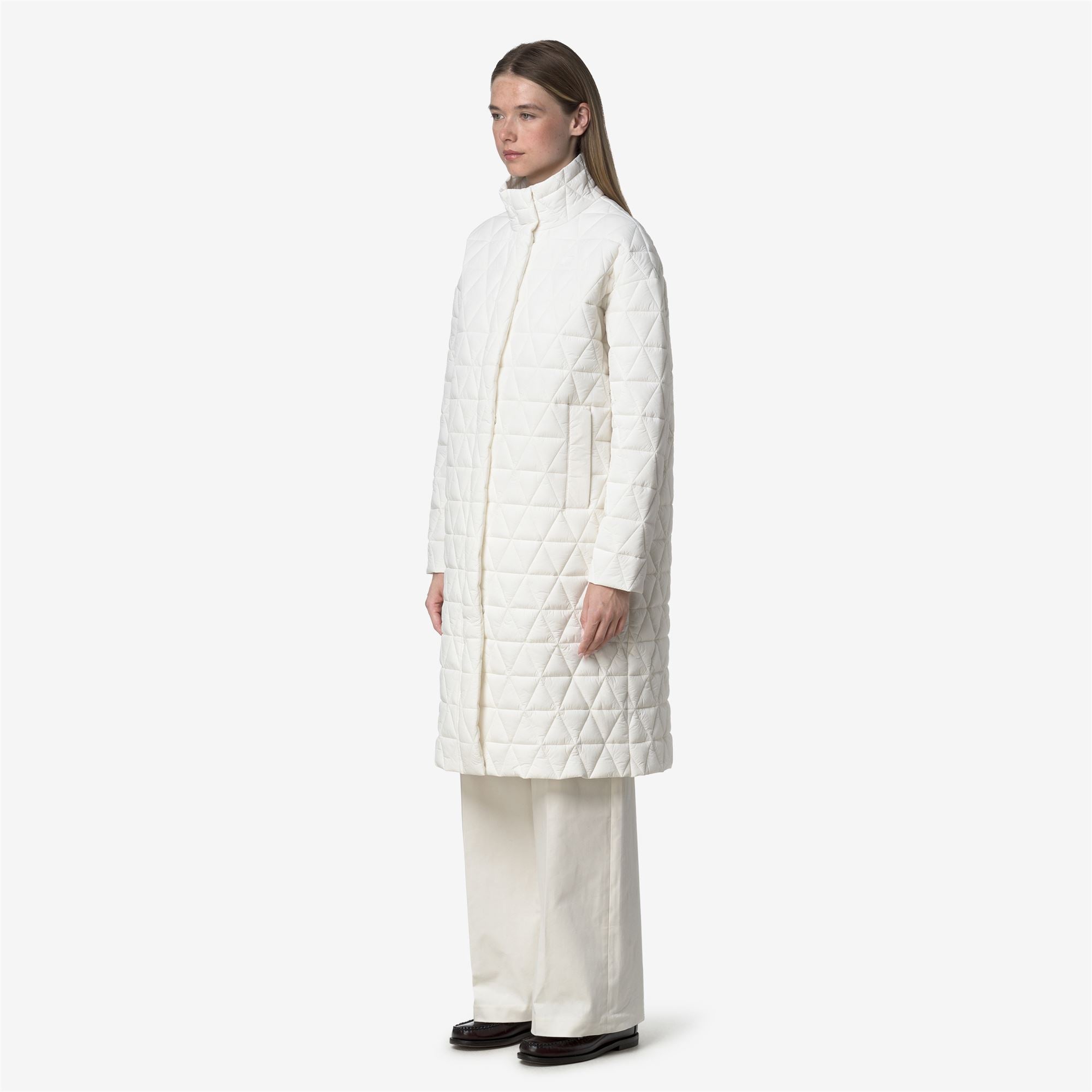 Jackets_WOMAN_SONJA DIAMOND QUILTED WARM_Long_White Gardenia - Commercial 5