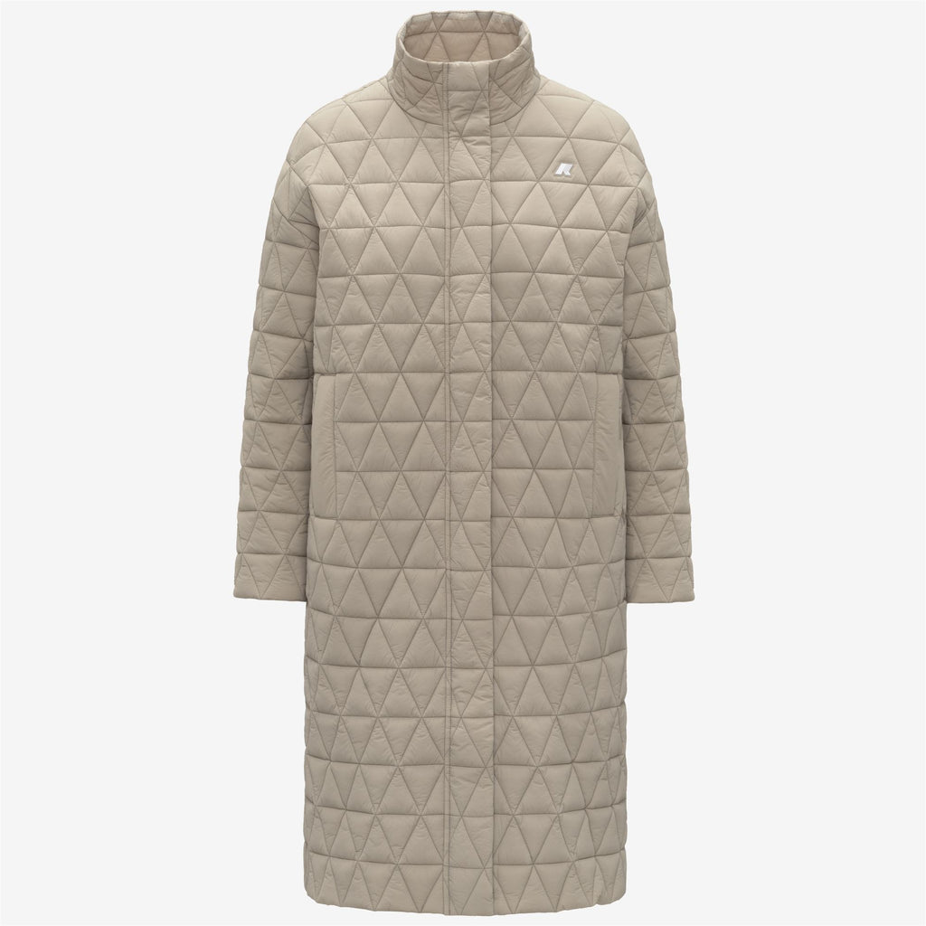 Jackets_WOMAN_SONJA DIAMOND QUILTED WARM_Long_Beige Cashmere - Commercial 1