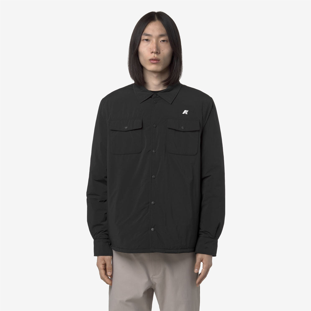 Black Men's Short Warm Jacket 02