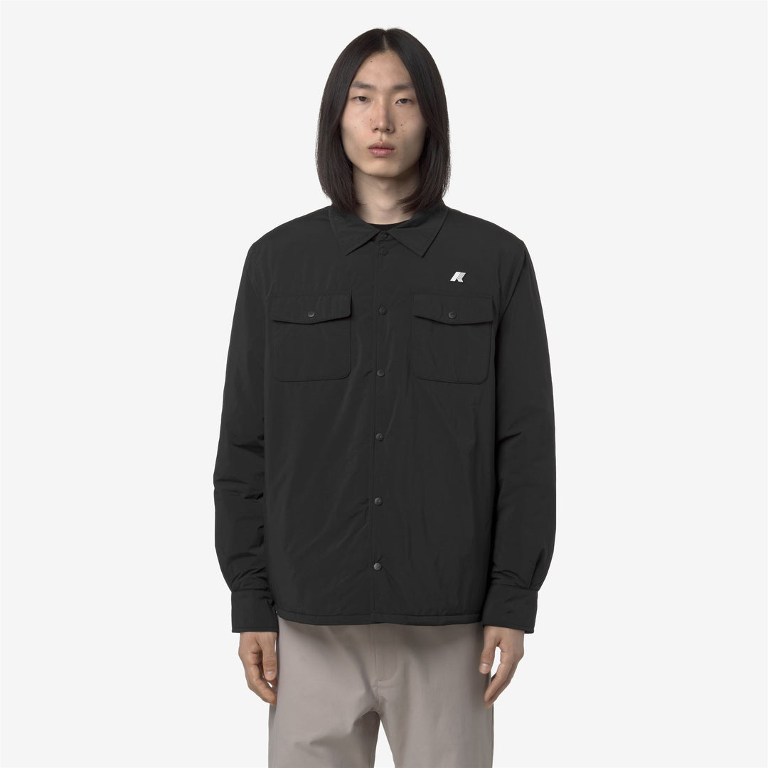 Chaqueta corta y cálida negra para hombre main