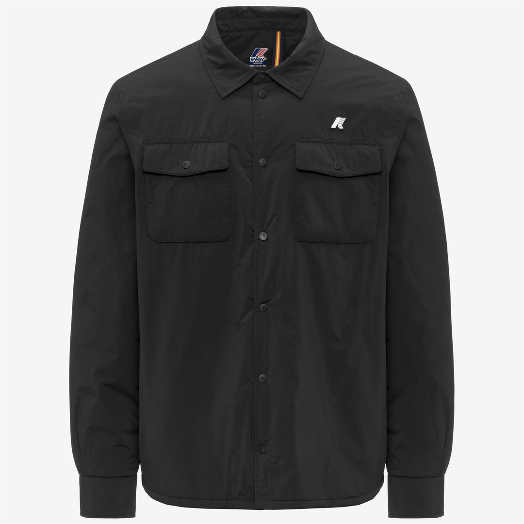 Chaqueta corta y cálida negra para hombre 01