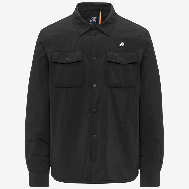 Chaqueta corta y cálida negra para hombre 1