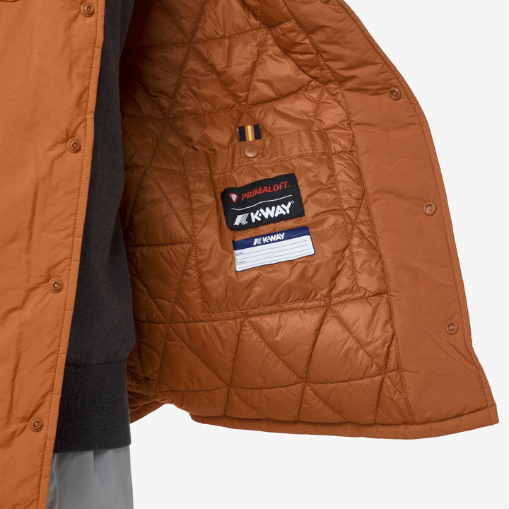 Giacca corta calda arancione da uomo 2