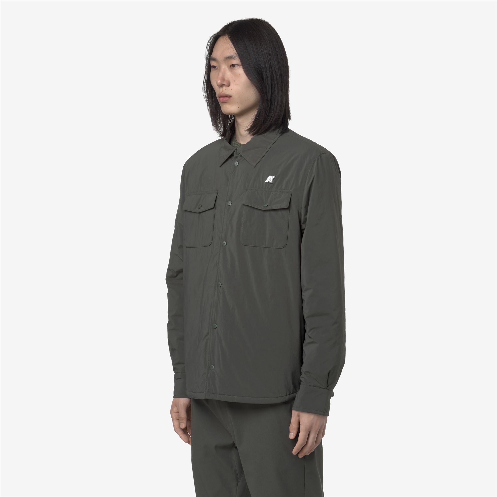 Jackets_MAN_UMBERT PLAIN WARM_Short_GREEN BLACKISH - Commercial 5