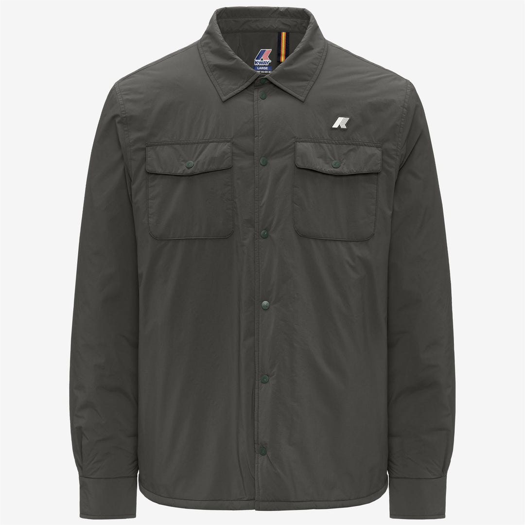 Chaqueta corta verde oscuro para hombre para primavera y otoño 01