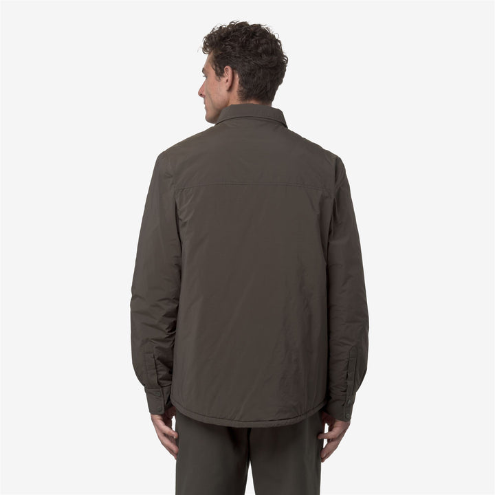 Chaqueta corta de hombre color oliva negro para primavera e invierno 5