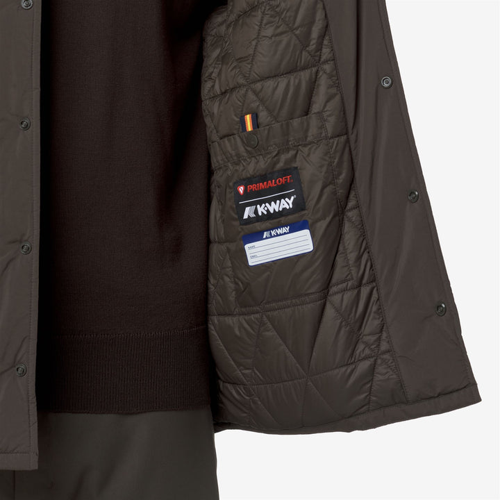 Chaqueta corta de hombre color oliva negro para primavera e invierno 2