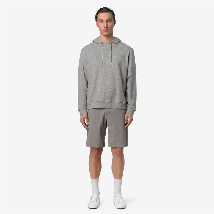 LORLY LINEN BLEND - Fleece - Hoodie - Man - GREY MID MEL 3